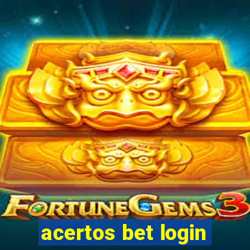 acertos bet login